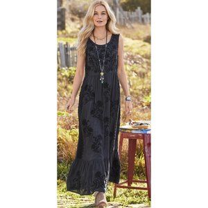 Women’s SUNDANCE Roslynn Summer Maxi Dress. Lace & Embroirdery. Pockets. Sz 10